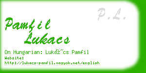 pamfil lukacs business card